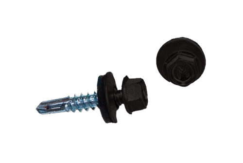 Саморез по металлу Daxmer 5,5х25 RAL 8019 (250) сверло №3