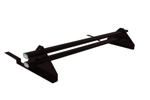 Снегозадержатель трубчатый для композитной черепицы Roman RAL 9005 (1м)