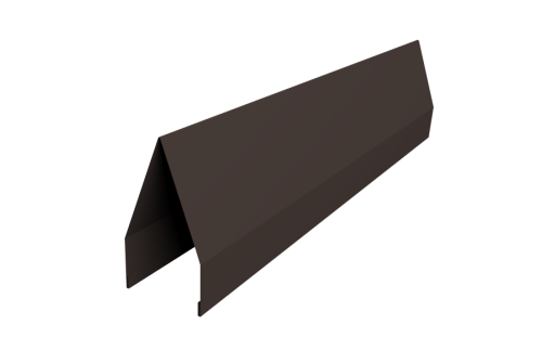 Ламель забора жалюзи Tokyo 0,45 PE-Double с пленкой RR 32 темно-коричневый