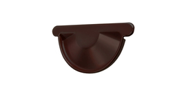 Заглушка торцевая универсальная GL PE Matt 125 мм RAL 8017 шоколад