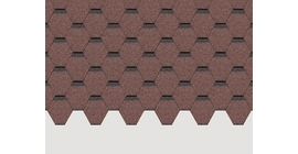 Гибкая черепица Docke Standard Сота, Красный