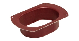 Воронка врезная 127 мм PE RAL 3005 красное вино