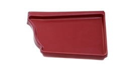 Заглушка правая Vortex 127мм RAL 3005 красное вино